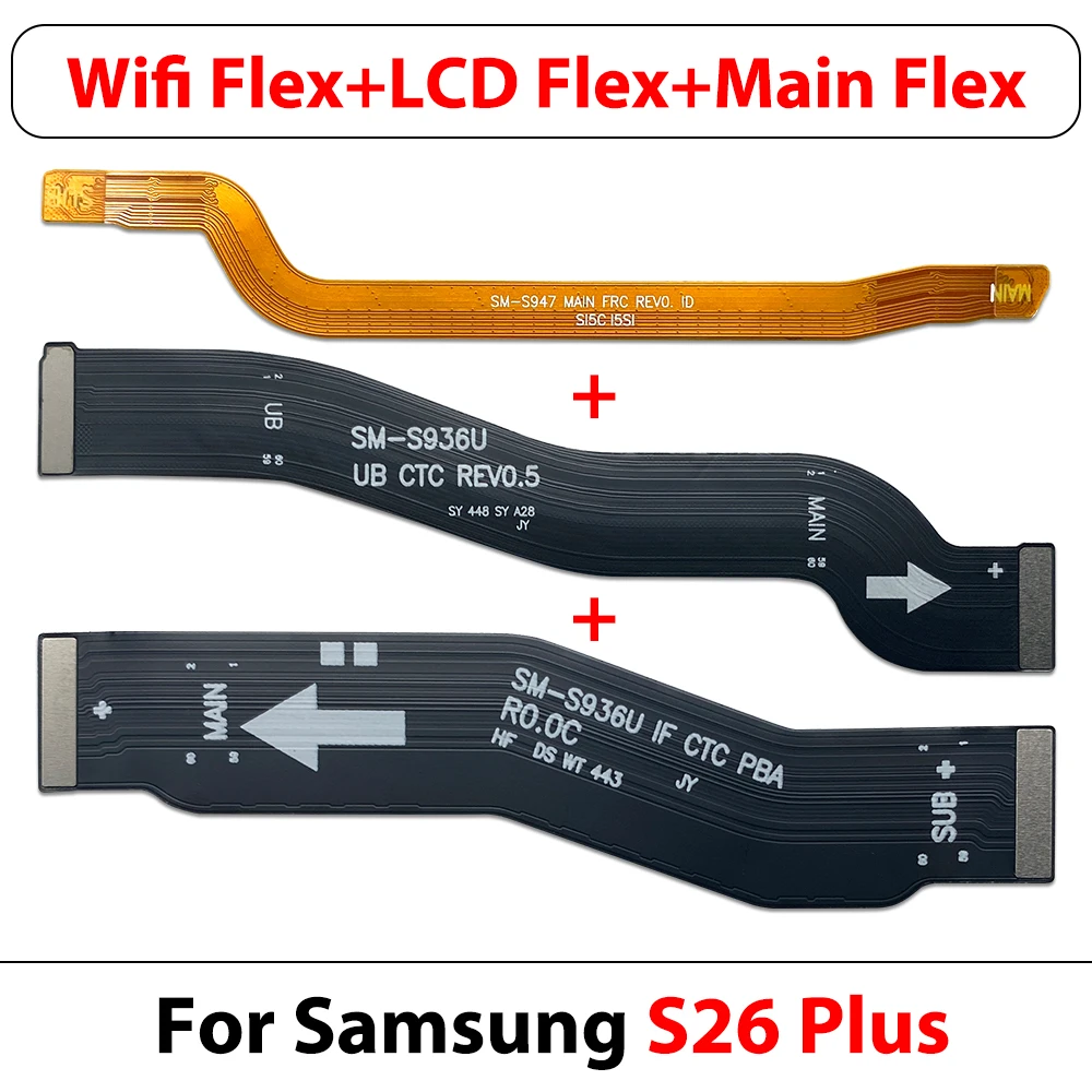 10Pcs, Motherboard For Samsung S26 S942B S26Plus S947B S26Ultra S948B Wi-Fi Signal Antenna USB Dock Main Motherboard Flex Cable