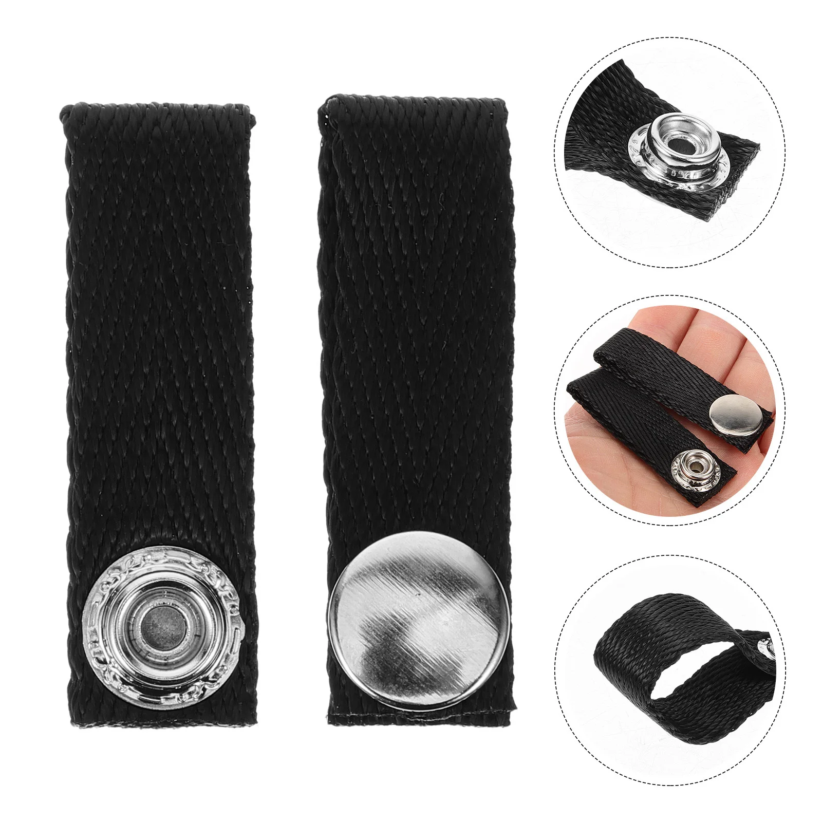 2 قطعة حلقة عالمية من البوليستر حزام الذقن تنفس دائم آمن الهوكي ملحقات رياضية تزلج حزام الذقن مشبك #2