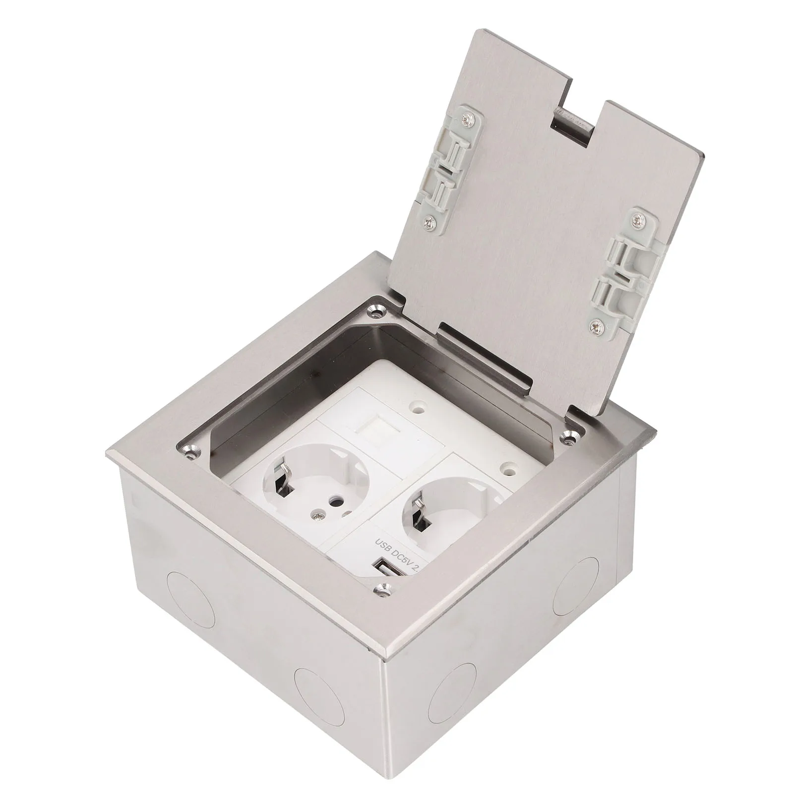 250V Recessed Floor Outlet Water Proof Seal Embedded Floor Power Outlet Multi Functional Recessed Floor Socket 2500W 16A