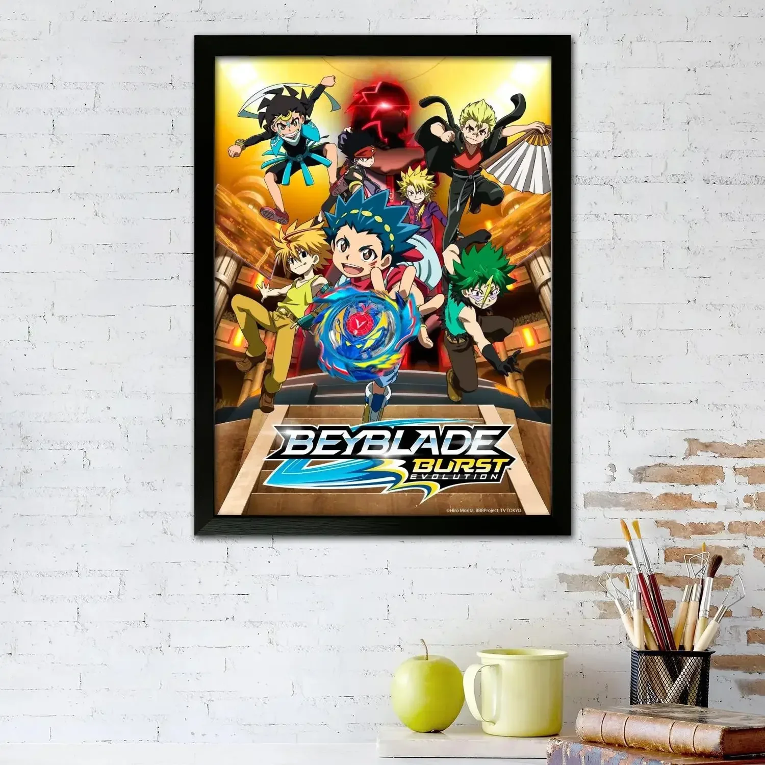 Beyblade Metal Fusion Anime Poster Prints Wall Art Canvas Painting Poster For Modern Family Living Room Home Decor