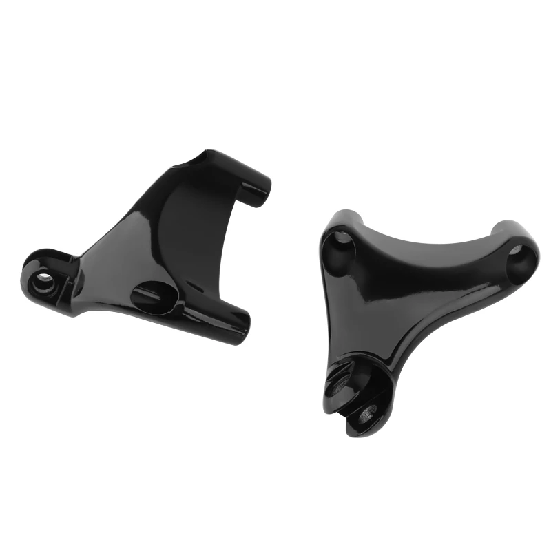 Black 1 Pair Footpeg Motorcycle Footrest Bracket Rear Foot Peg Passenger Footrest For Harley 883 1200 XL Sportster 2004-2013