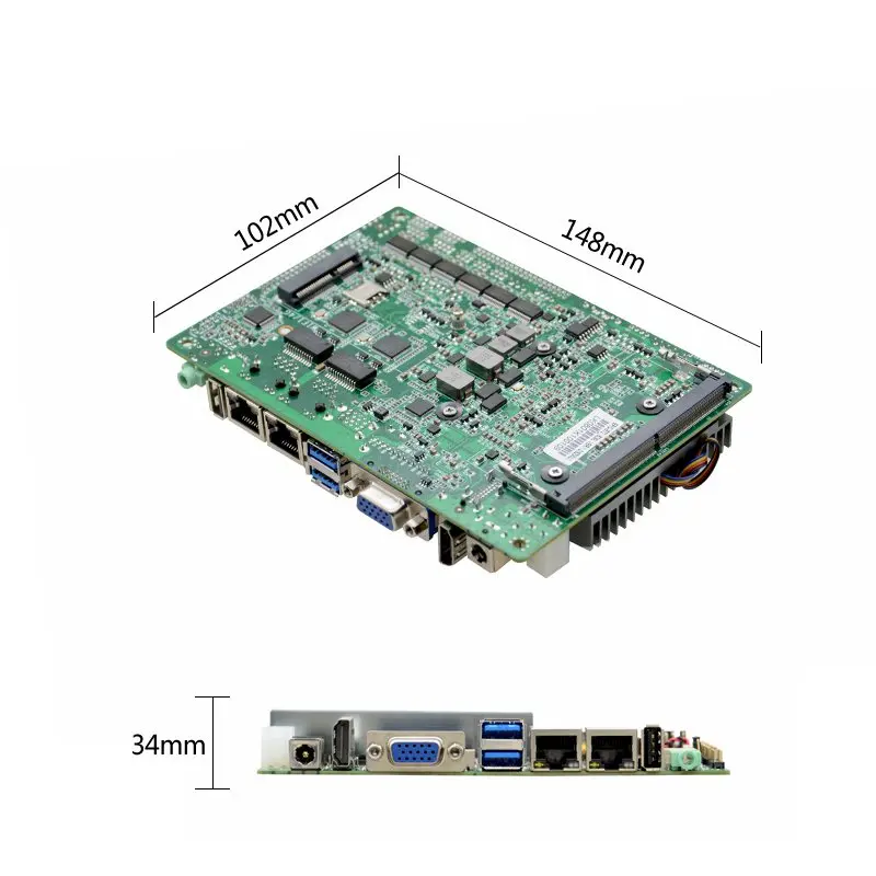 Imagem -03 - Placa-mãe Industrial do Ventilador Mainboard 3.5 Sbsbc i5 6200u Placa-mãe de Núcleo Duplo Inboard Ddr4 32g Memória