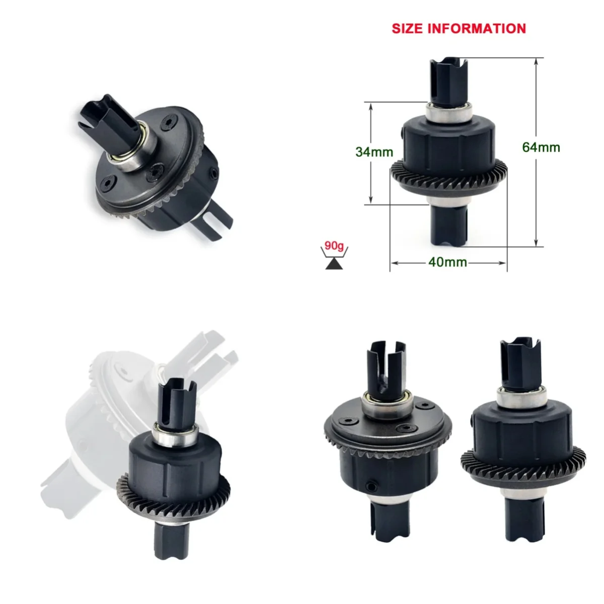 ZD Racing High-Quality 1/7 EX07 EX-07 DBX-07 DBX07 RC Car Original Spare Upgrade Front Rear Differential Gear Parts Accessories