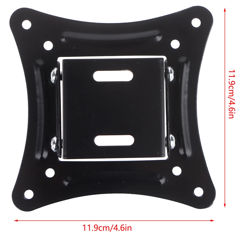 1Set 14-27Inch TV Mounts LCD LED Monitor Wall Mount Bracket Fixed Flat Panel TV Frame Support 15 Degrees Tilt Angle w/Screw