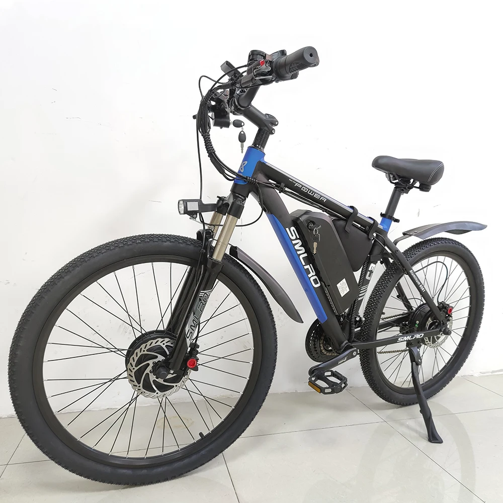 

SMLRO C3 Dual Motors 1000W 26" E-bike Mountain Electric Bicycle for Adults with Removable 48V 22.4Ah Battery 25MPH