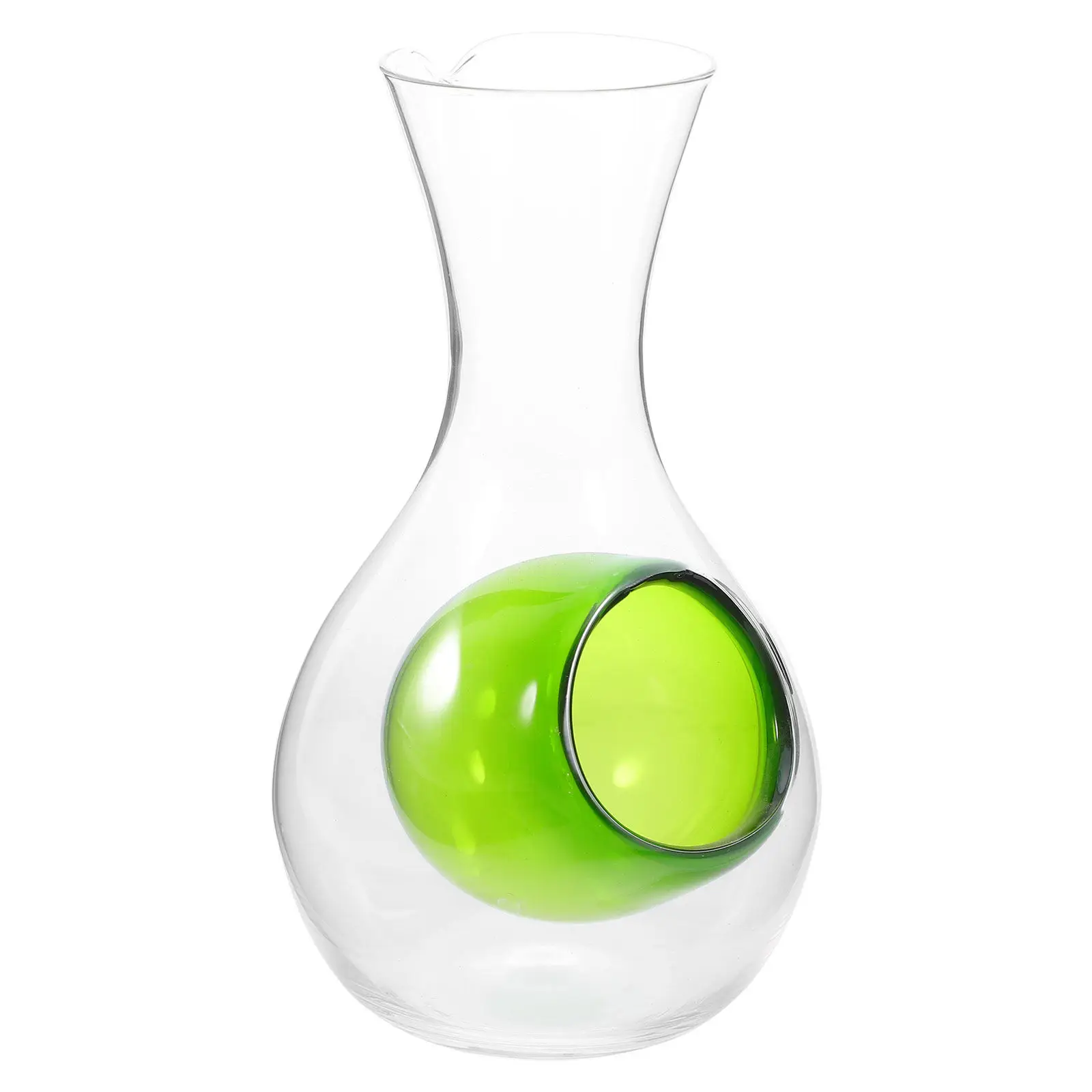 400Ml Glass Cold Sake Decanter Wine Carafe with Ice Cavity Fast Cooling Single Serve Wine Decanter for Dinner Parties view 6