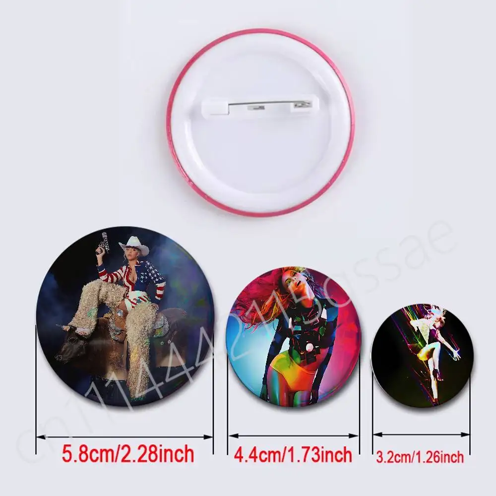 FOR Beyonce B Day Button Pins Backpack Clothing Decor Brooch Cartoon Science Fiction Badge Jewelry Gifts for Kids