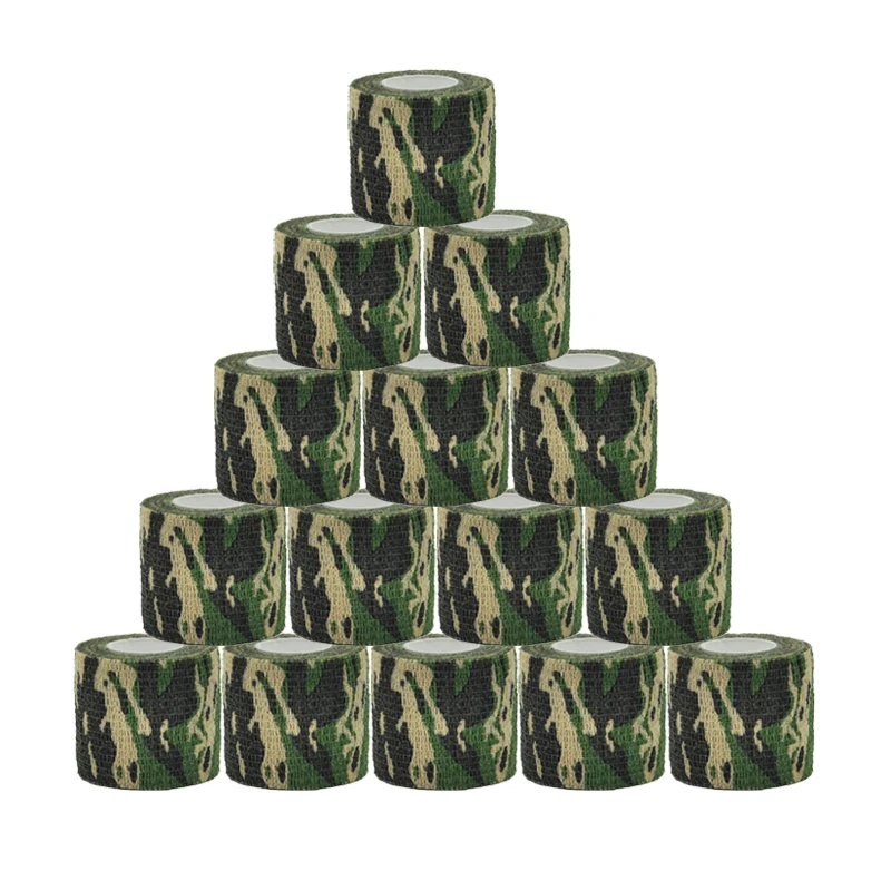 1 Roll  4.8cm Waterproof Outdoor Camo Hiking Camping Hunting Camouflage Stealth Tape Wraps