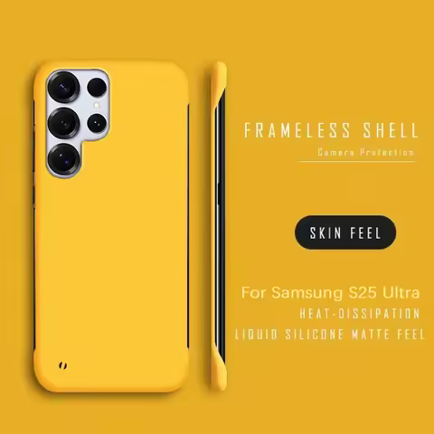 Ultra Slim PC Frameless Phone Case For Samsung Galaxy S25 S24 S23 S22 S21 S20 Ultra FE S10 Plus Note 20 Ultra 10 Shockproof Case