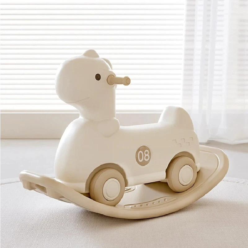 Babyviva Rocking Horse 2 In 1 Ride On Scooter Toy Anti Rollover Sturdy Durable Smooth Surface For Indoor Outdoor Birthday Gift