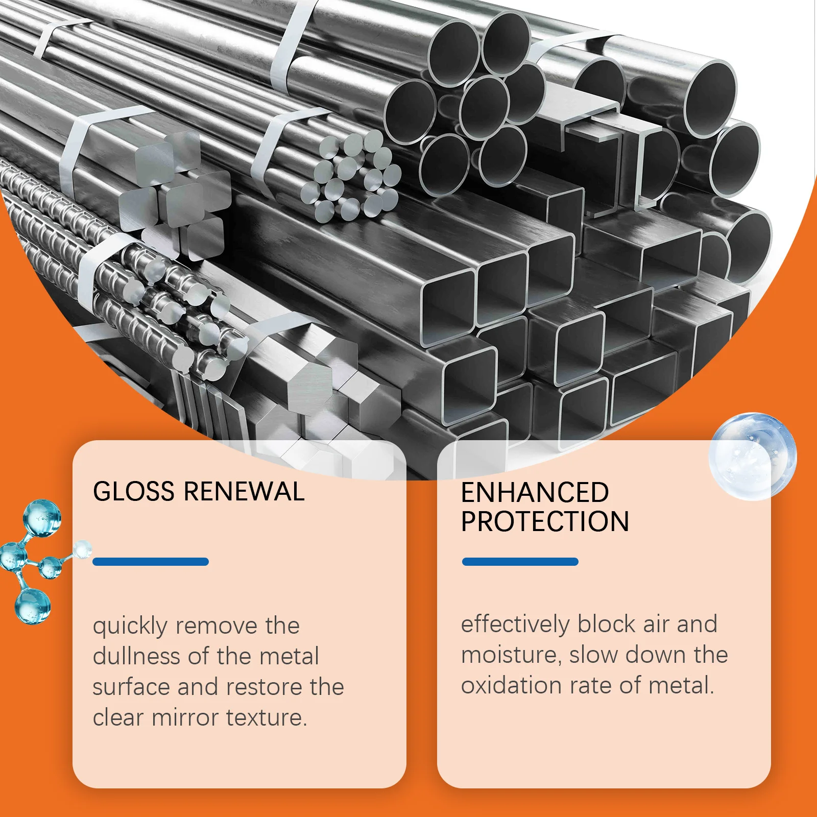 Metallpolierpaste – Rost- und Fleckenentferner für Edelstahl und Aluminium, einfache Wartung und Pflege