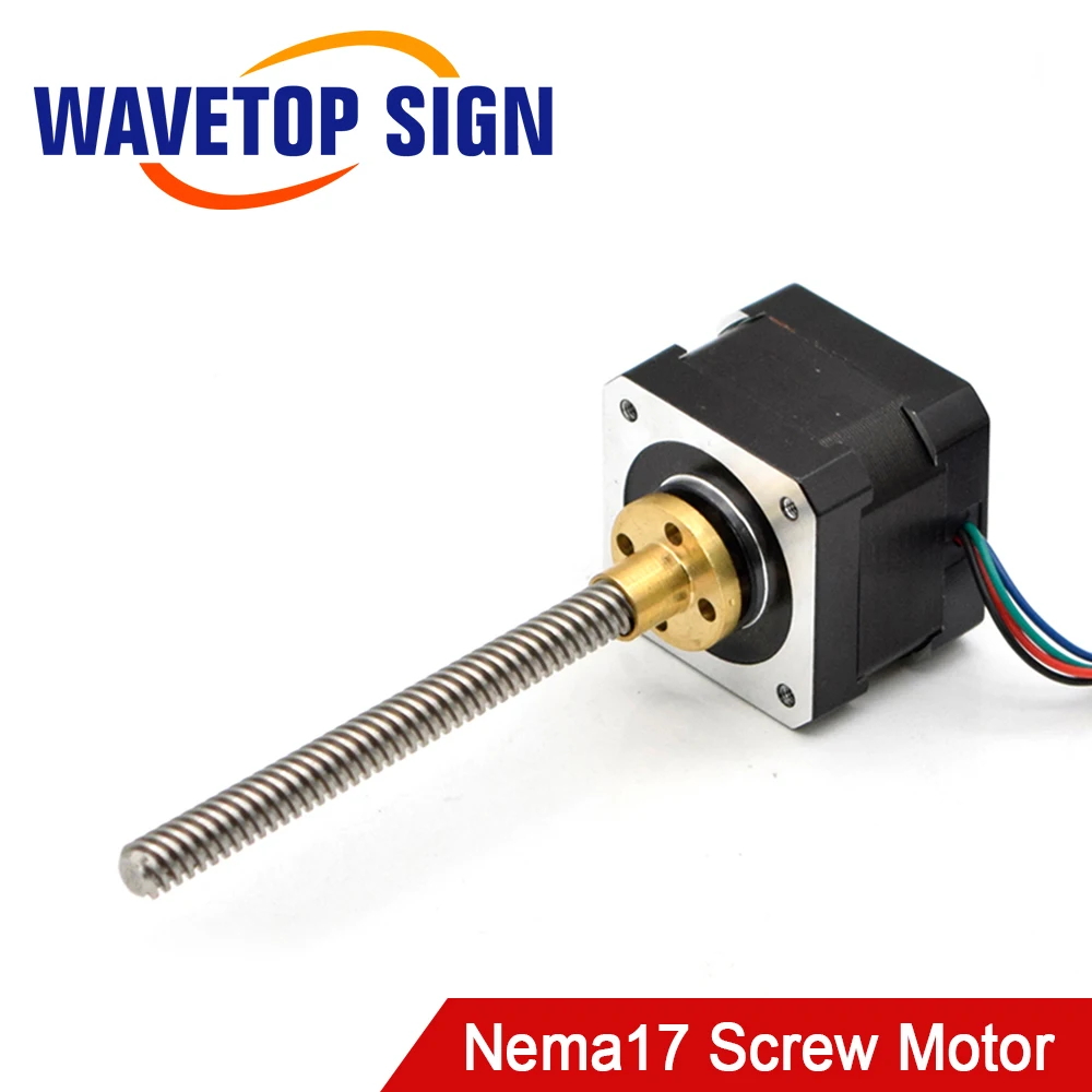 

Шаговый двигатель WaveTopSign Nema17 с винтовым ходом T8 8 мм 100 мм 42 Двигатель 42BYGH Двигатель 3D-принтера с винтом для 3D-принтера