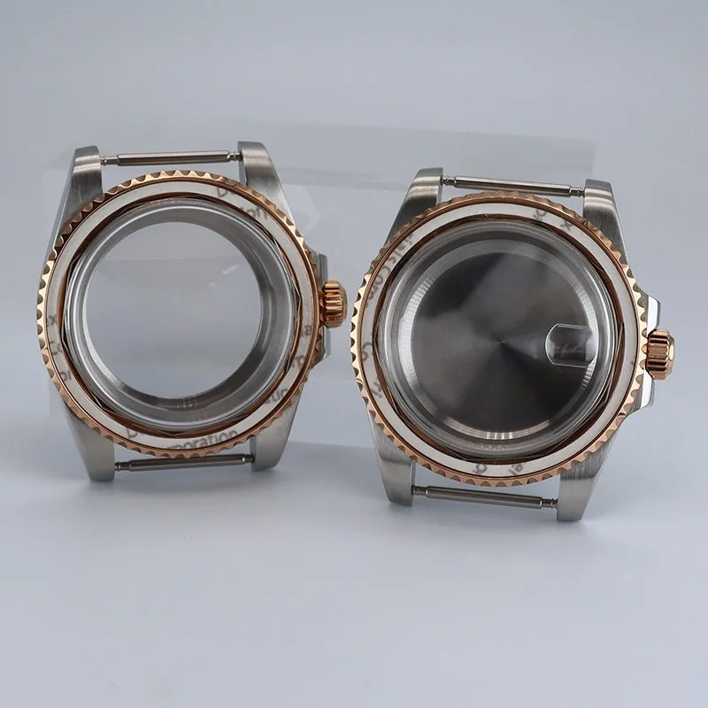 For NH35 Classic Modified Stainless Steel Accessories Sapphire Calendar for NH36NH38 Movement 40MM Case