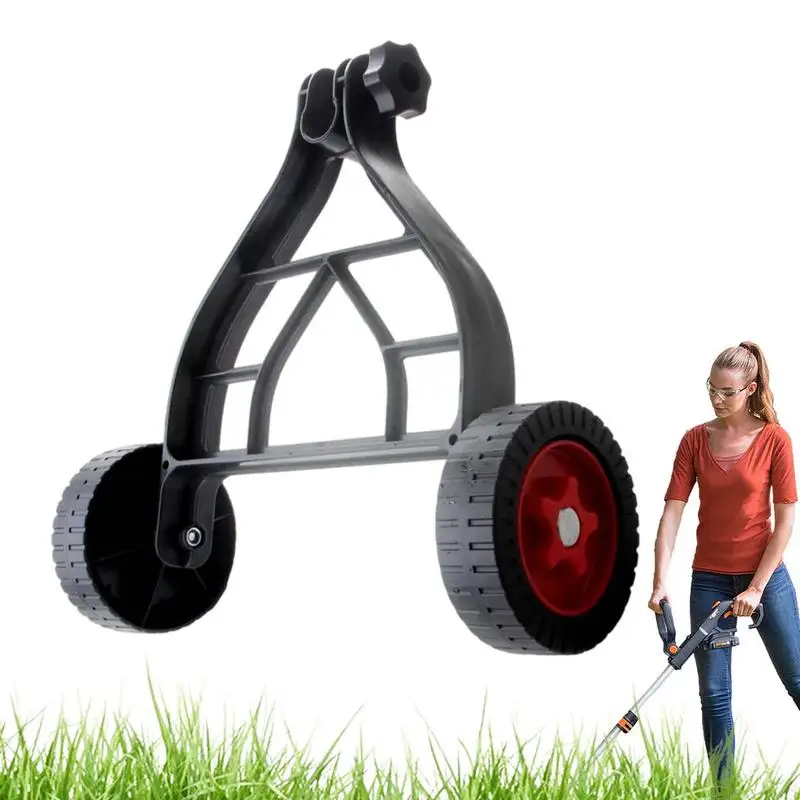 Universal String Trimmer Grass Eater Wied Cutter Adjustable Support Wheels Set Operated Edger Lawn Tool Garden Lawn Mower Cutter