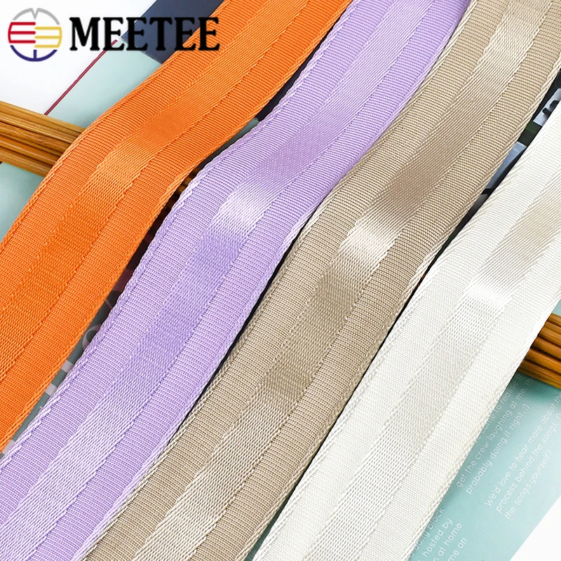 1/2/3/5M Meetee 50mm Nylon Webbing 1.5mm Thick Safety Belt Ribbon for Backpack Polypropylene Strap Pet Leash Trim Tape Accessory