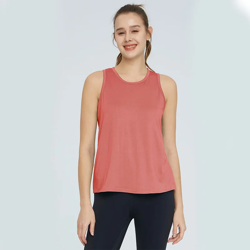 Sports Vest for Women, Loose Fitting, Slimming and Breathable Yoga Sleeveless Vest, Running Training and Fitness Suit Top