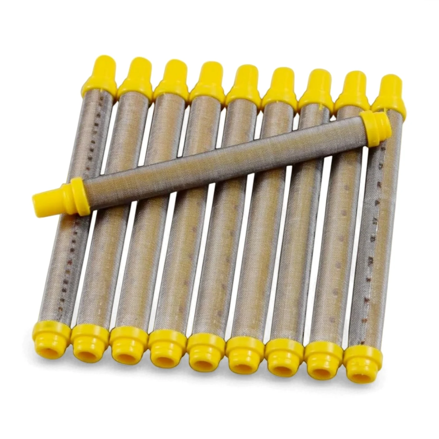 

10Pcs 100 Mesh Yellow Airless Spray Gun Filters, Replacement Filters for Airless Paint Sprayer Guns