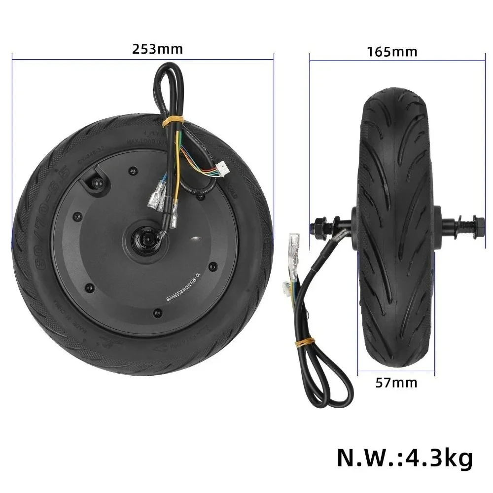 

48V Rear Wheel Motor 60/70-6.5 for Elite Electric Scooter Engine Hub Wheel Assembly E-Scooter Replacement Accessories