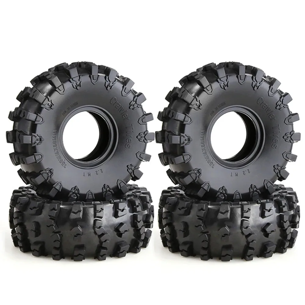 

4PCS 150*58MM 2.2 Inches Tires Oversized Rubber Climbing Tires For 1:10 RC Car Axial SCX10 90046 AXI03007 D90 Traxxas TRX-4