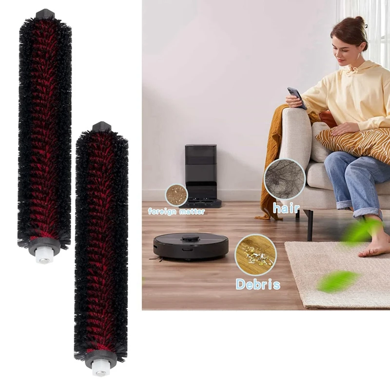 A98G-6X لـ Roborock S7 Maxv Ultra & S8 Pro Ultra فرشاة تنظيف عالية السرعة قابلة للغسل لغسل الممسحة والتنظيف الذاتي