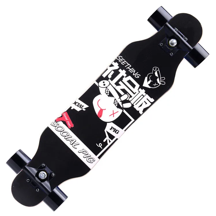 

Double Row Four Wheel Cheap Skateboard Longboard For Sale