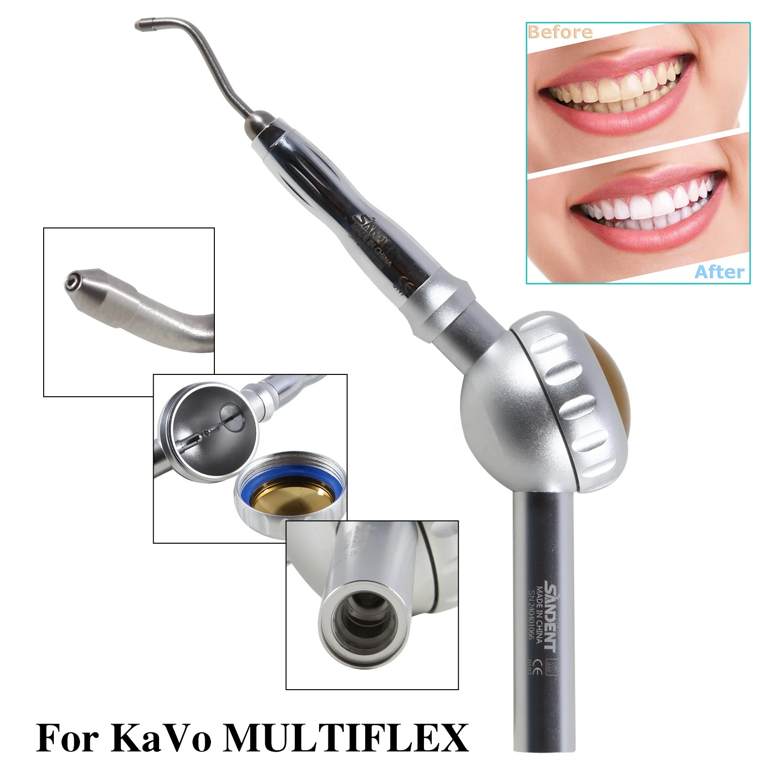 สินค้ามาใหม่ ! Den tal ขัดสุขอนามัยฟัน Air Flow Prophy Handpiece fit K-a-v-o Multifunctional Coupling หัวโลหะ