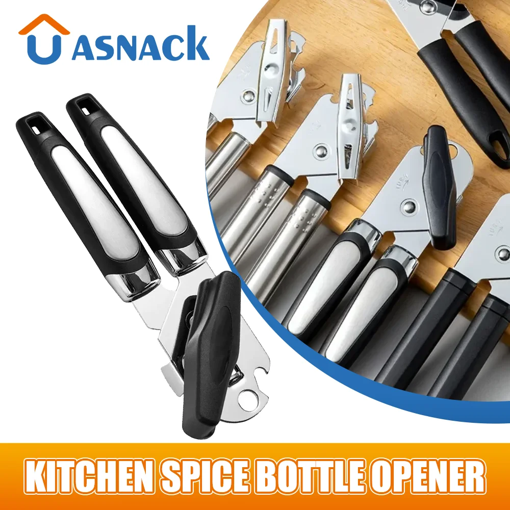 

Stainless Steel Bottle Opener Kitchen Spice Bottle Opener Manual Multifunctional Bottle Opener for Party Opening Wine