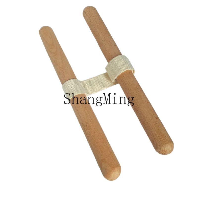 

PYH Resistance Strap Wooden Handle Portable Exercise Equipment Shoulder and Joint Rehabilitation Home Gym