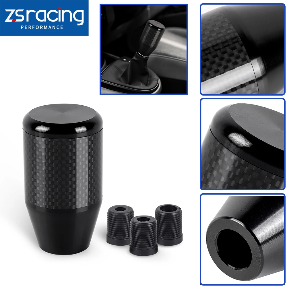

ZSRA-Universal Carbon pattern Aluminum Alloy Shift Knob Car Modification Manual Gear Shift Knob Car Modification Part SFN193