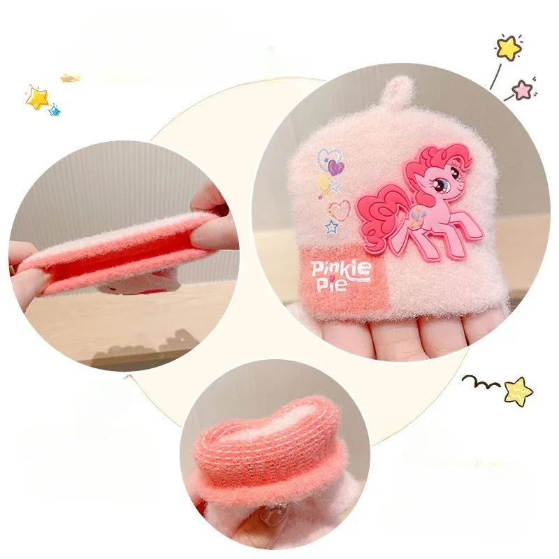 Gants chauds en peluche de dessin animé pour enfants, mon petit poney, arc-en-ciel, tableau de bord, Applejack, écriture, cadeau de vacances spécial, rabat à cinq doigts, hiver