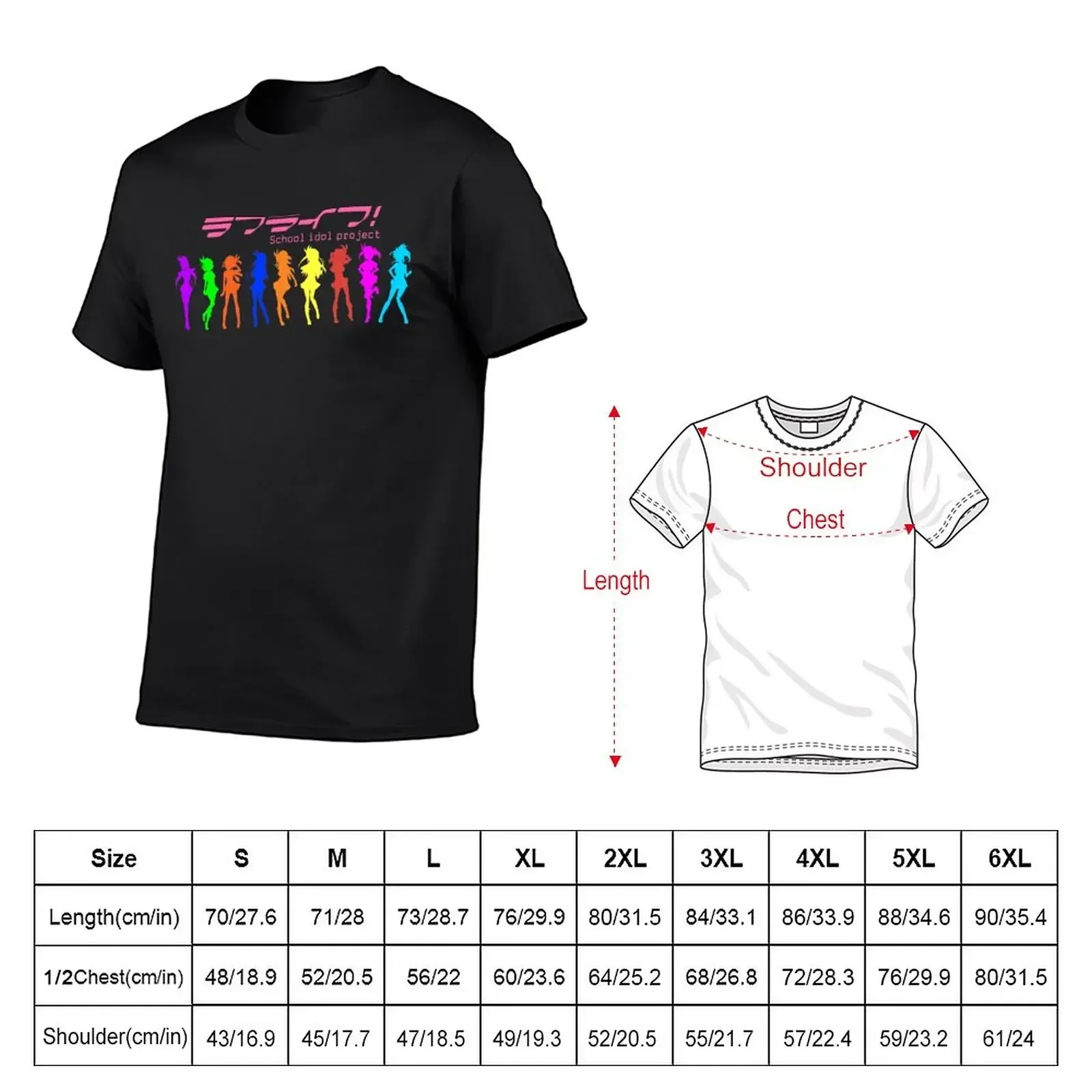 Love Live! School Idol Project T-Shirt anime figures man clothes vintage customs design your own mens funny t shirts