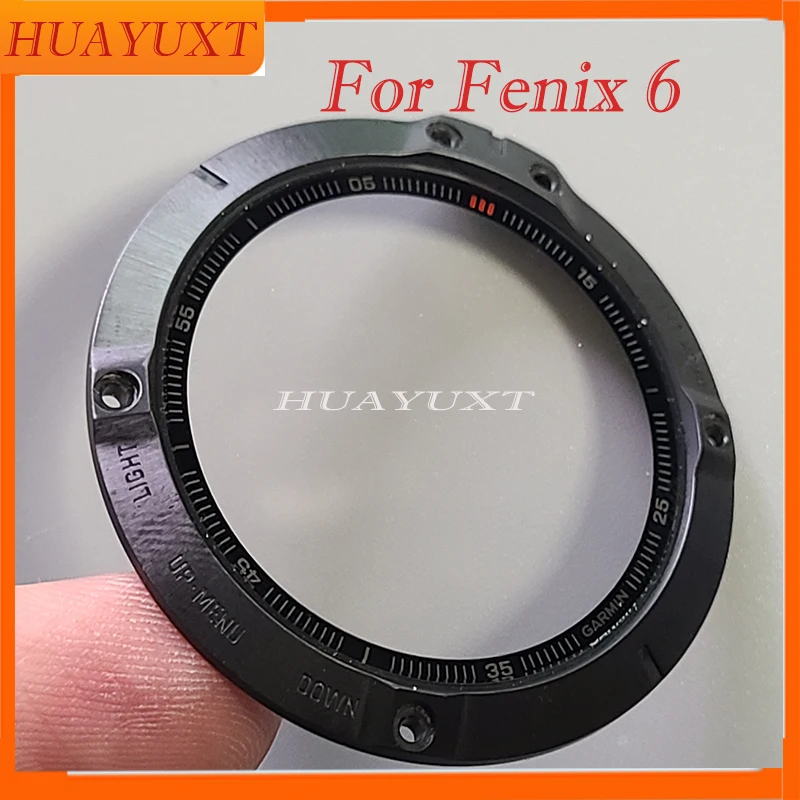 For GARMIN Fenix 6 Metal frames with Glass Screen GPS Sapphire Multi sport training watch replac repair parts