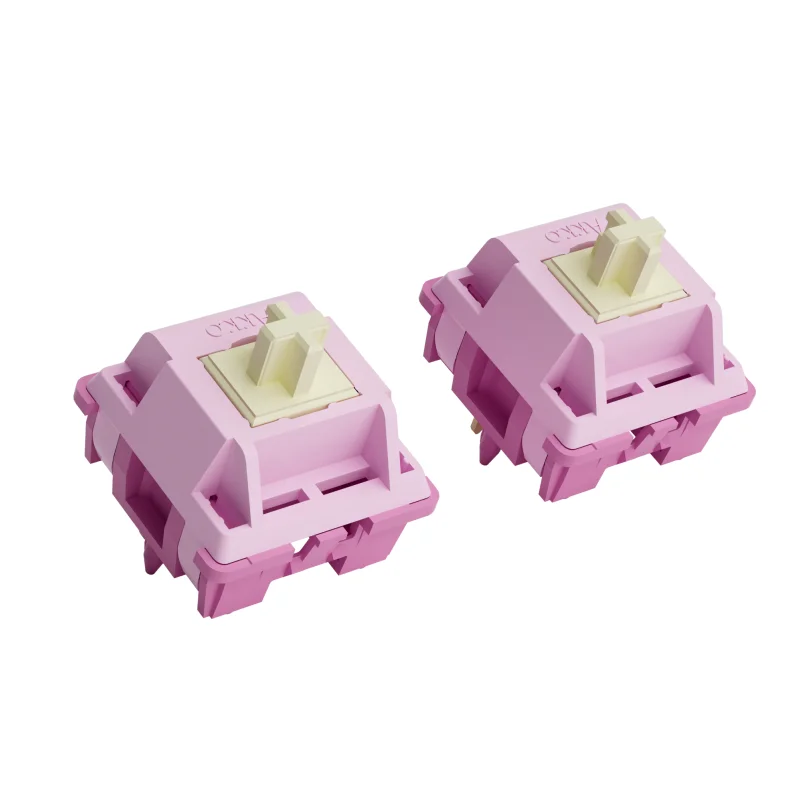 Imagem -04 - Interruptor Tátil Akko v3 Creamy Purple Pro Compatível com Teclado Mecânico mx Pinos 30g 45 Pcs