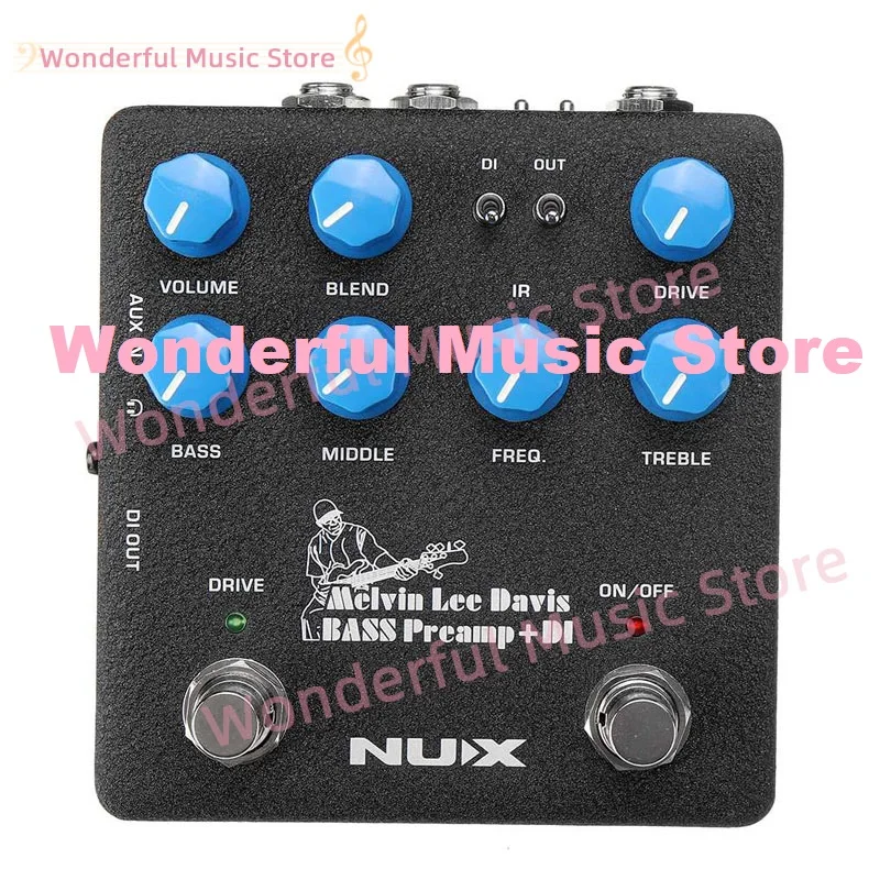 

NUX NBP-5 Bass Preamp DI Guitar Effector Guitar Bass DI Effect Musical Instruments