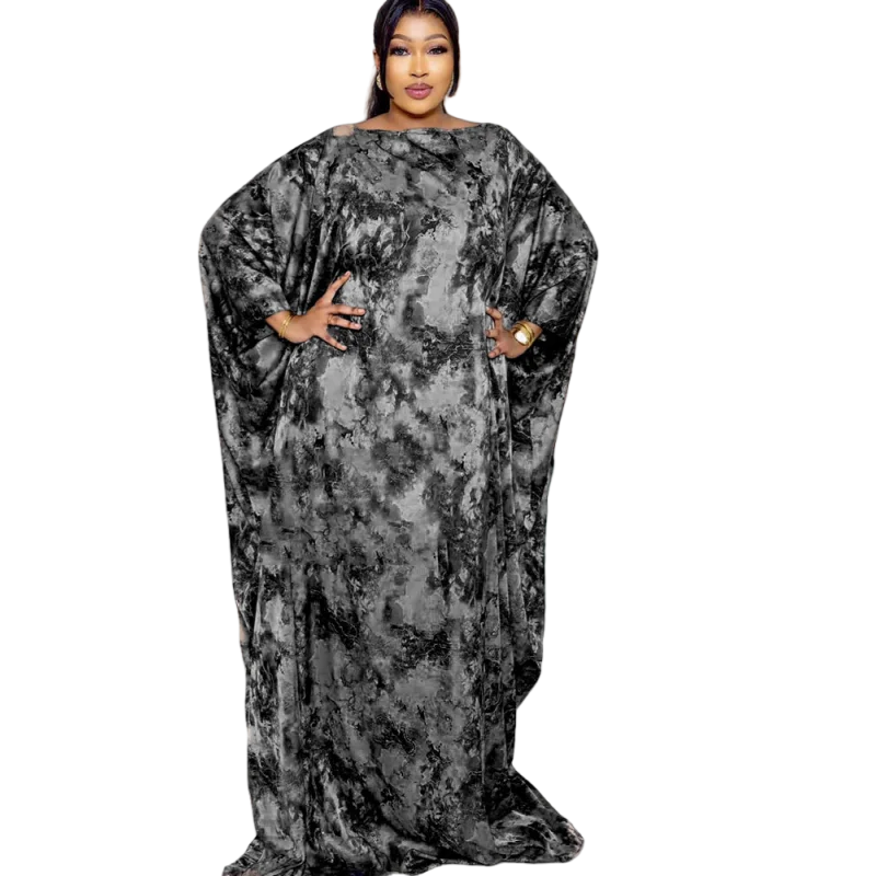 

New Plus Size African Elegant Classic Print Gown, Style for Birthday Party All Seasons
