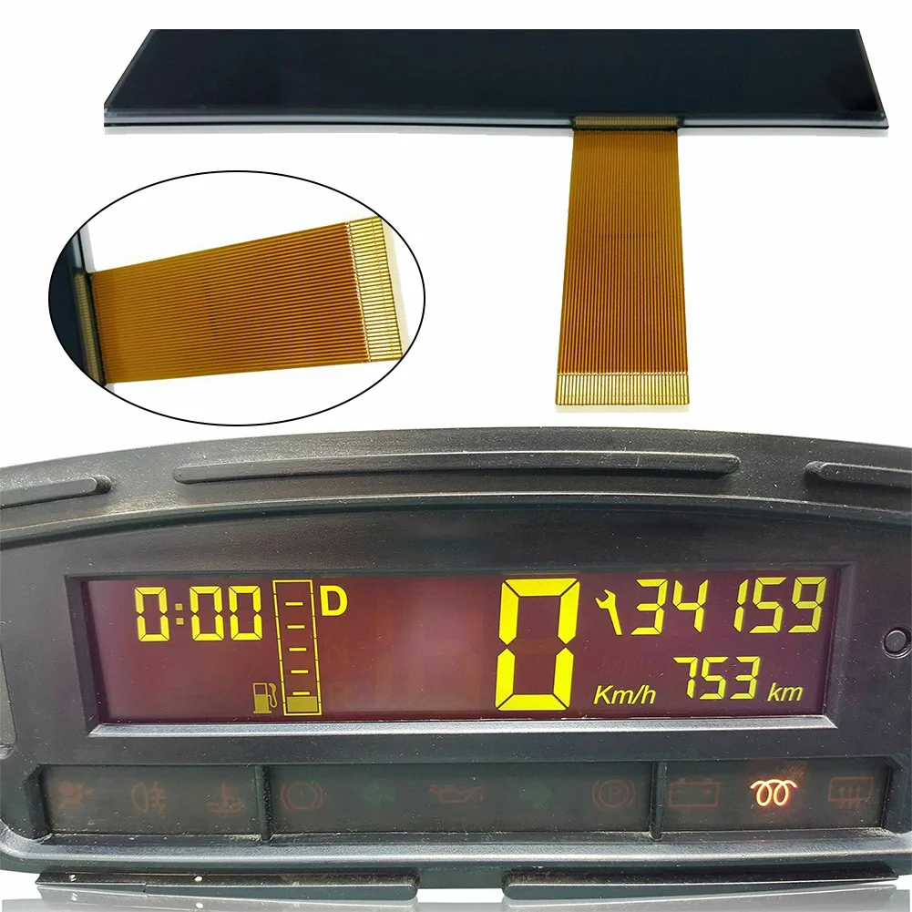 1x LCD Speedometer Display 140*36mm PIN 36 For MC1/MC2/M.Go And Ligier X-Too JS28 Instrument Cluster #200908412/ P50V4/ JS28V1