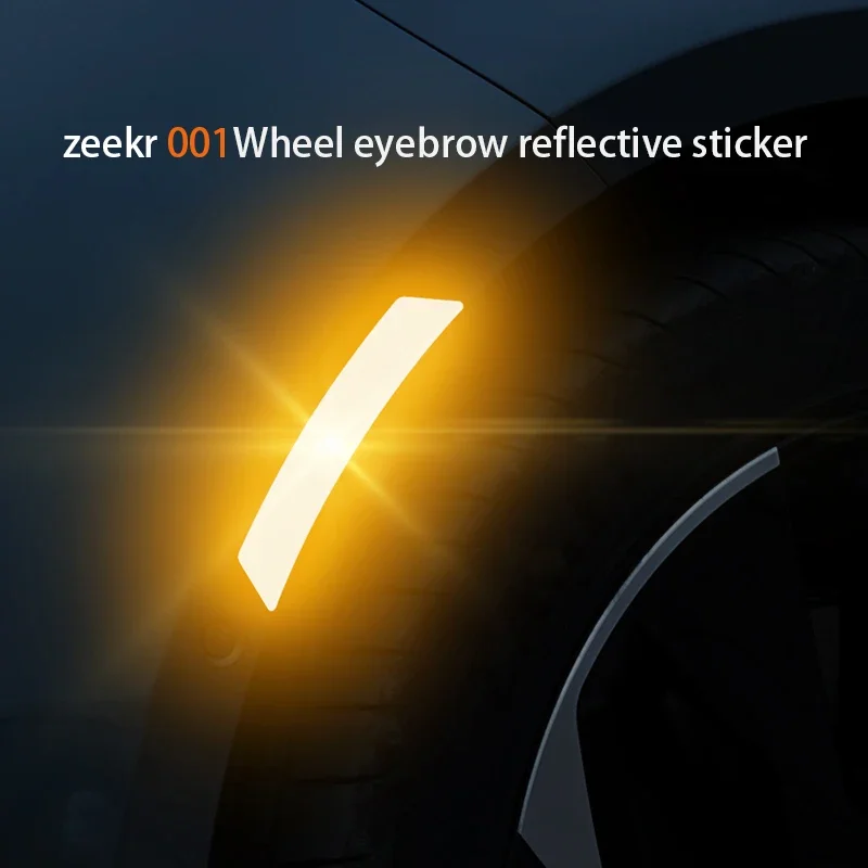 For Zeekr 001 tire Reflective Sticker Wheel Arch Strip Wheel Arch Wheel Hub Decorative Strip