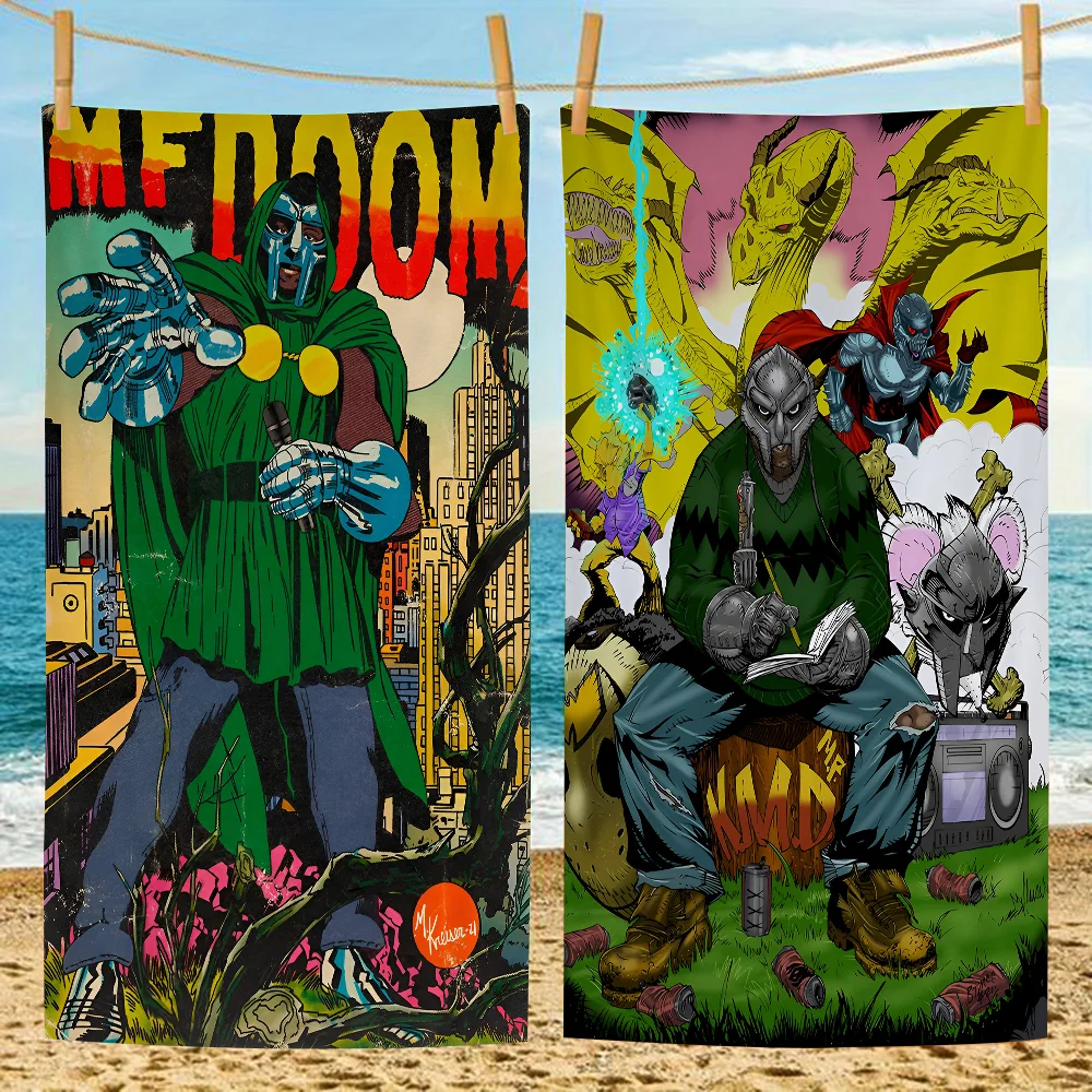 

MF Doom Madlib Beach Towel Cartoon Cute Summer Kids Large Bath Pool Beach Towel Microfiber Absorbent For Swimming Travel