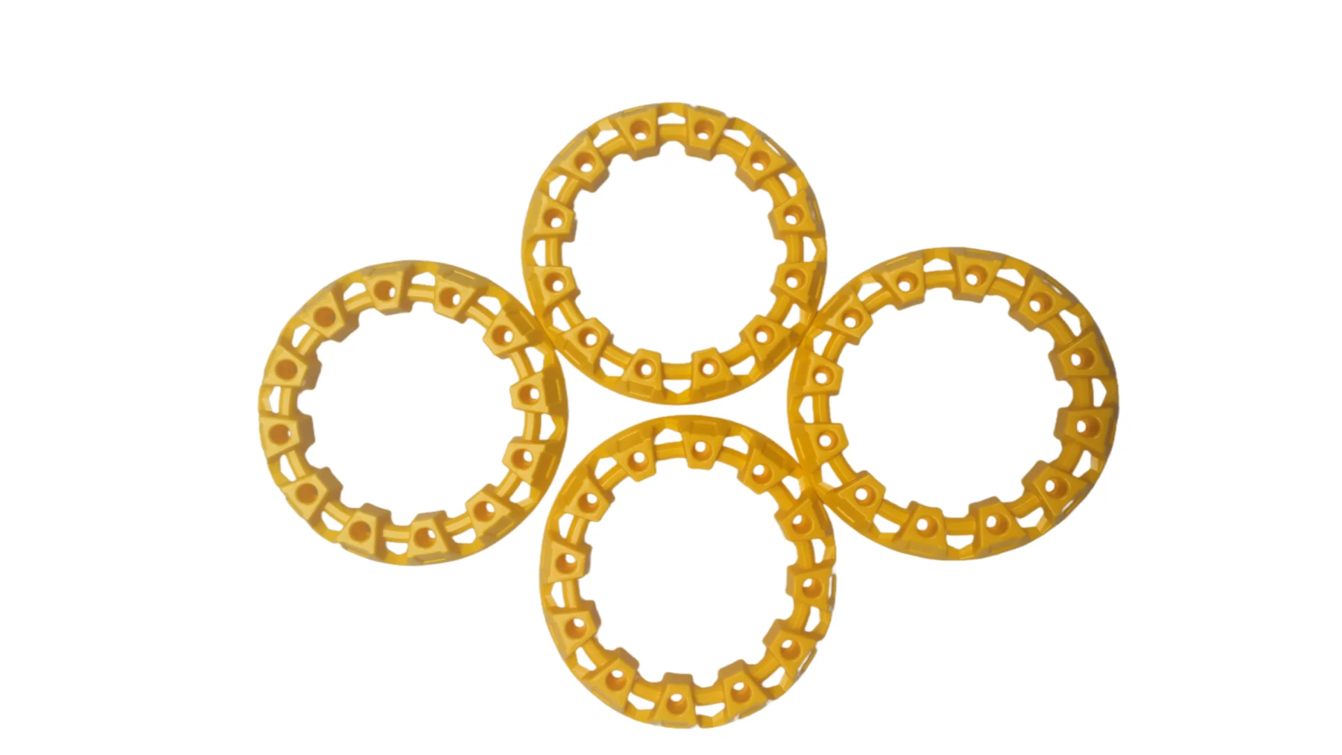 

ATV Quad Wheel Dune Buggy Modification Accessories 7 Inch Wheels Plastic Decorative Cover Colorful Protective Case 4 Yellow