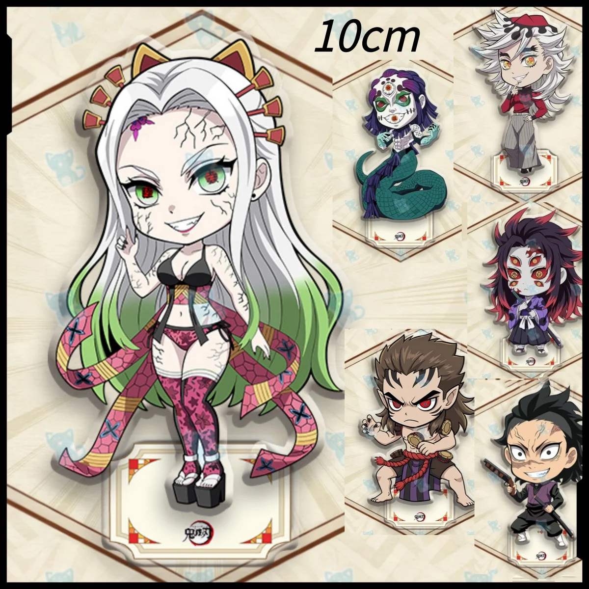 

demon slayer anime 10cm acrylic stand cute Tanjiro Butterfly Immortal Kawa Saneya peripheral small stand wholesale birthday gift