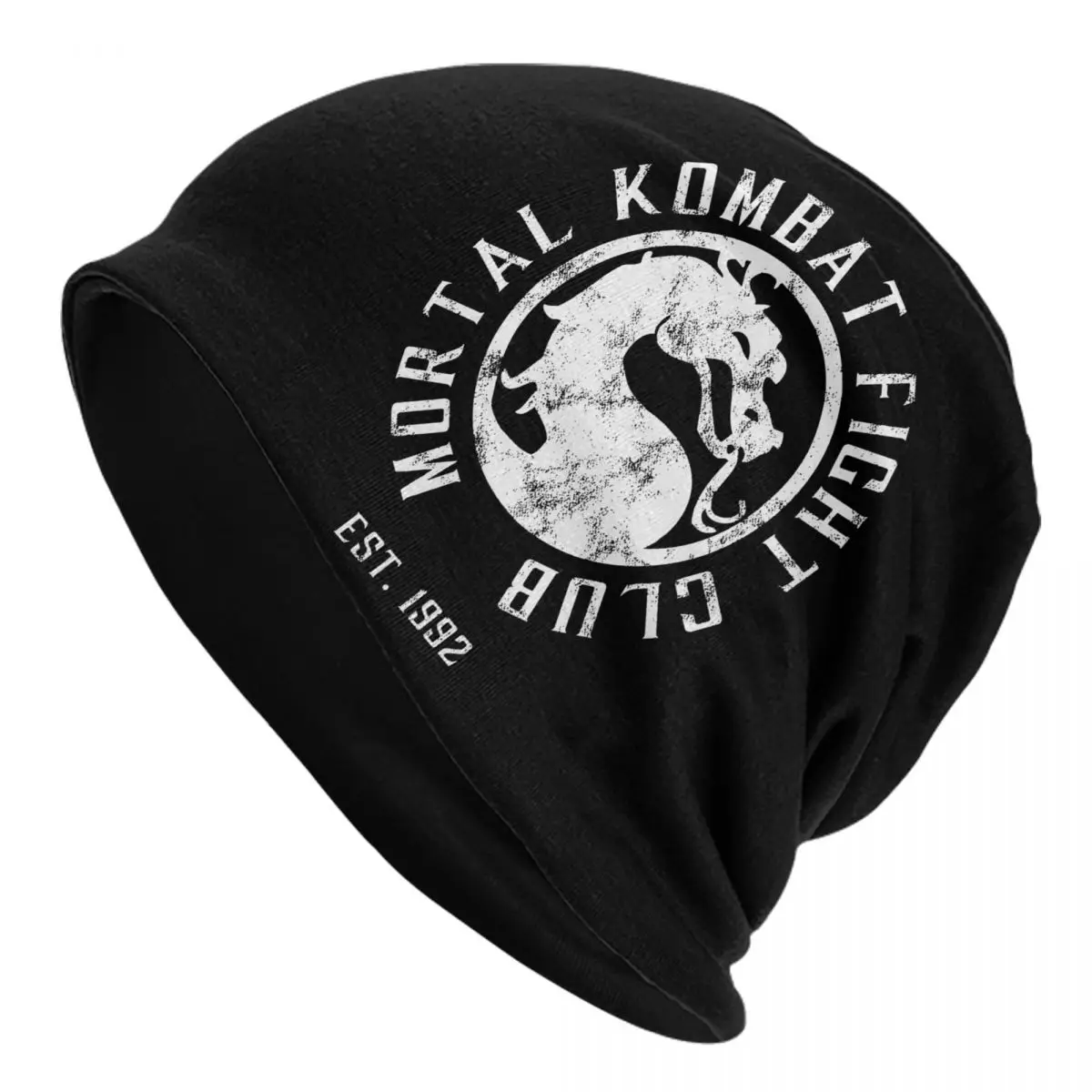 Mortal Kombat Fight Club Bonnet Hat Autumn Winter Outdoor Skullies Beanies Hats Gaming for Men Women Warm Multifunction Cap