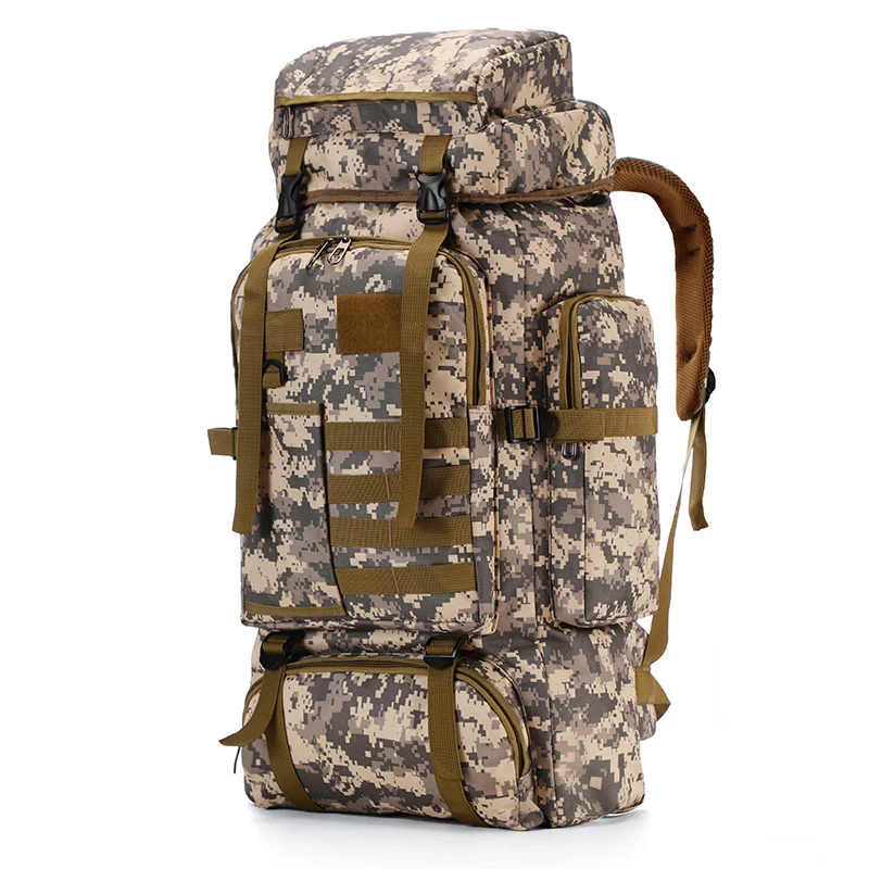 2024 New Oxford cloth outdoor backpacker camouflage hiking tactics pack mountaineering backpack men's camping travel bag