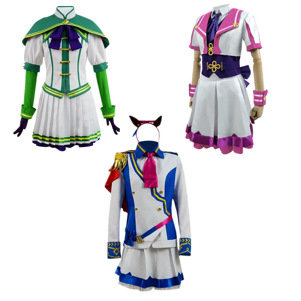 

Костюм девушки-лошади, бесшумный колокольчик, бесшумный колокольчик с оленем, костюм для косплея Tokai Teikoku, костюм победы специальной недели