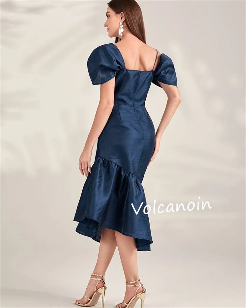 Вечерние платья миди с открытыми плечами и складками из шармезы по индивидуальному заказу, элегантные, высокое качество