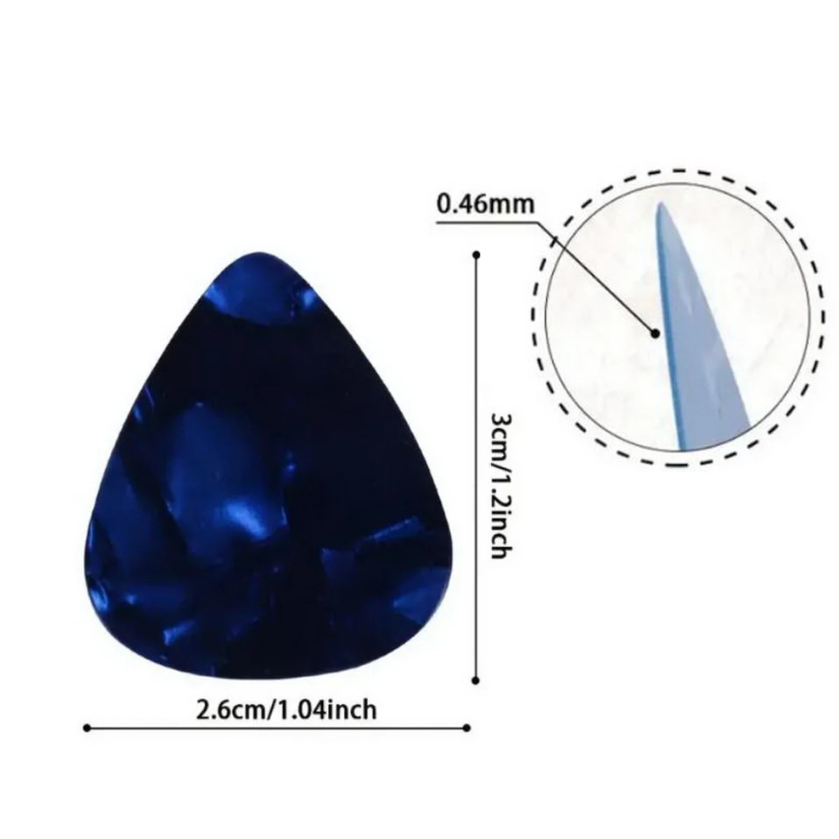 High Quality Celluloid Guitar Pick Random Color ABS Folk Instrument Finger Pick Guitar Accessories