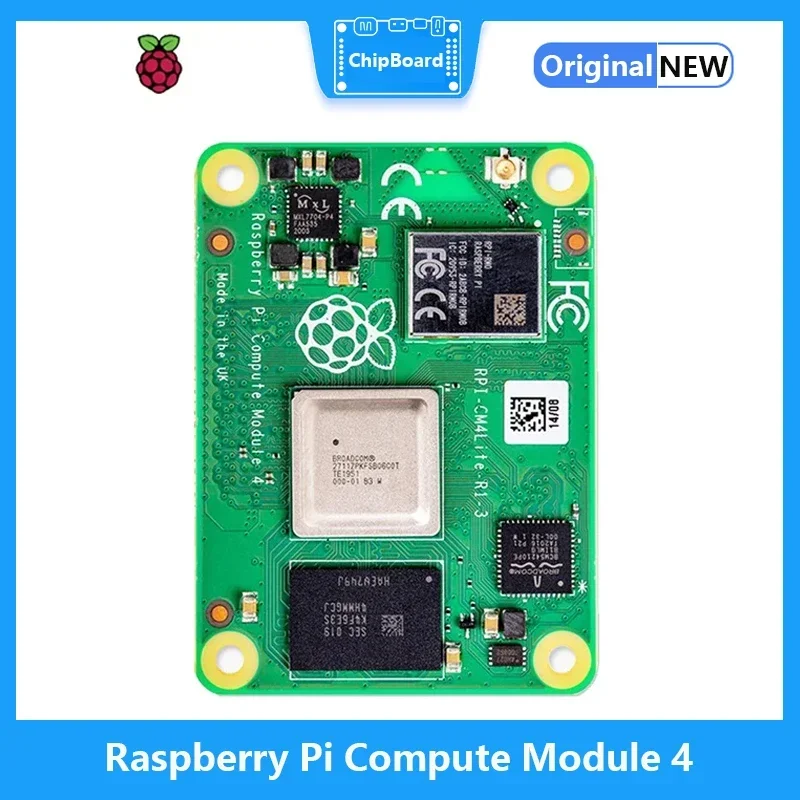 Raspberry Pi CM4 con 1GB/2GB de Ram Lite/8G/16G/eMMC 32GB, soporte Wifi/bluetooth Flash opcional