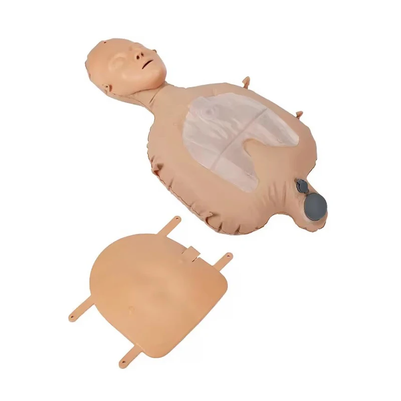 Inflatable Cardiopulmonary Resuscitation Simulator CPR First Aid Training Dummy Portable Compression Mannequin