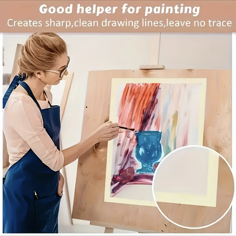 3-Pack Premium Watercolor Masking Tape – Acid-Free, Medium Adhesion, 3 Widths (1.5/2/3 cm), Suitable for Artists and Crafters image 6