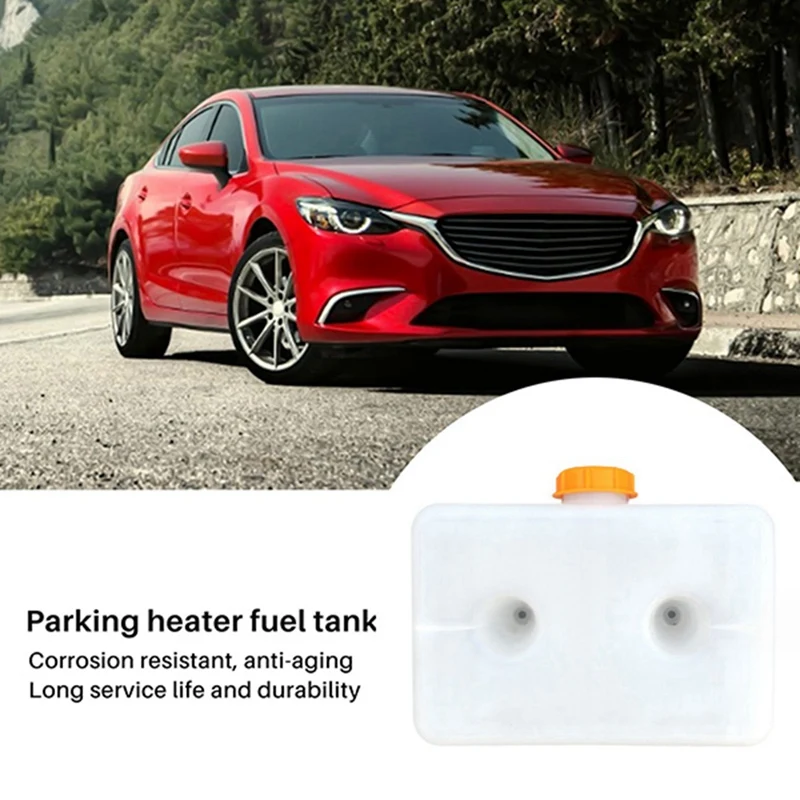 5L Plastic Air Parking Heater Fuel Tank With Cover White & Yellow Plastic For Car Truck Caravan Fuel Oil Tank