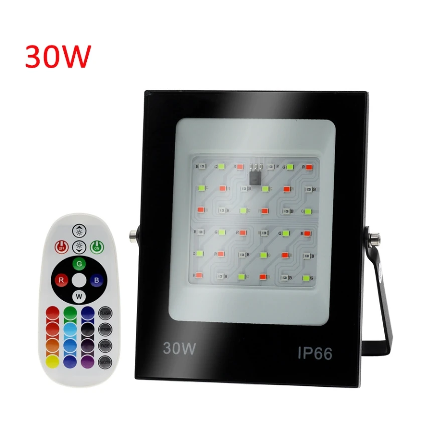 

RGB LED Floodlight AC220V 30W 50W 100W 200W Reflector Projector Flood Light Spotlight IP68 Outdoor Garden Landscape Lighting